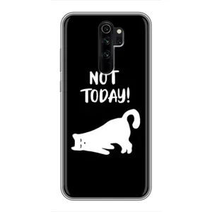 Бампер с изображением Котиков для Редми нот 8 про (Not Today)