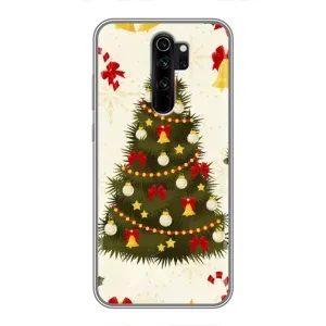 Чехол Новогодняя Елка на Xiaomi Redmi Note 8 Pro (Новогодний принт)