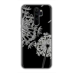 Силиконовый Чехол с одуванчиками на Xiaomi Redmi Note 8 Pro (Одуванчики)