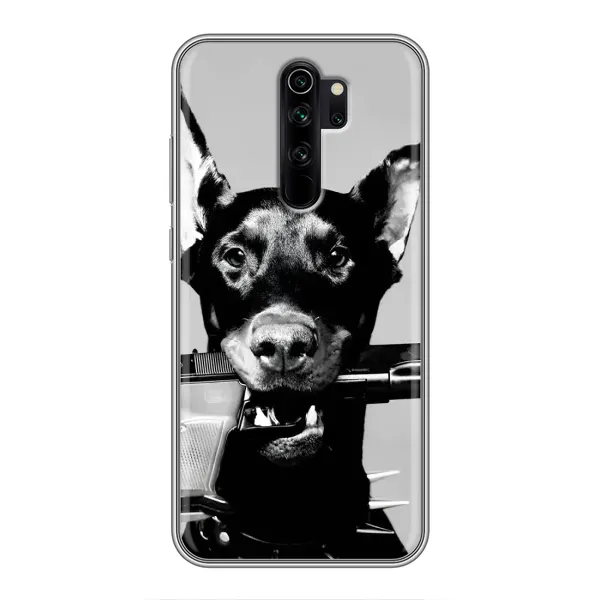 Чохол з малюнком «Небезпечний доберман» для Xiaomi Redmi Note 8 Pro Чохол з малюнком «Небезпечний доберман» для Xiaomi Redmi Note 8 Pro