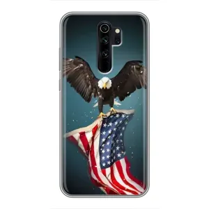 Чохол Прапор USA для Xiaomi Redmi Note 8 Pro (Орел і прапор)