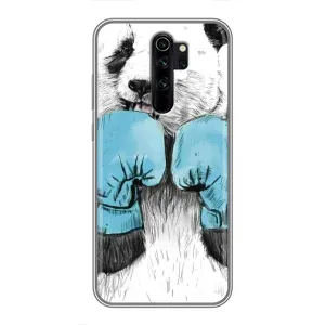 Чехлы с Пандами на Xiaomi Redmi Note 8 Pro (Панда боксер)