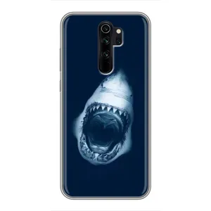 Силіконовий бампер з картинкою звірів для Xiaomi Redmi Note 8 Pro (Пащу Акули)