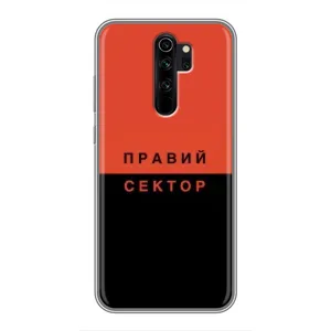 Чехлы УПА (Красно-Чёрный) на Xiaomi Redmi Note 8 Pro (Правый Серктор)