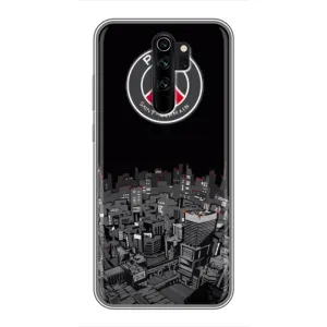 Силиконовые Чехлы принт Футбол на Xiaomi Redmi Note 8 Pro (PSG)