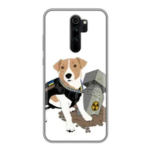 Чехол с принтом Собаки Патрон для Xiaomi Redmi Note 8 Pro (Пёс Патрон с ракетой)