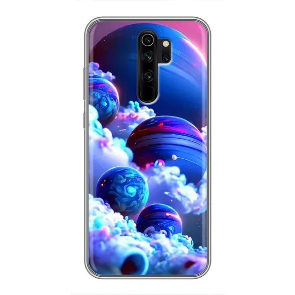 Чехол с рисунком «Синие планеты» для Xiaomi Redmi Note 8 Pro Чехол с рисунком «Синие планеты» для Xiaomi Redmi Note 8 Pro