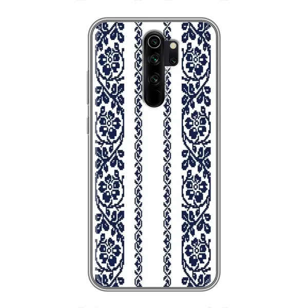 Чехол с рисунком «Синяя вышиванка» для Xiaomi Redmi Note 8 Pro Чехол с рисунком «Синяя вышиванка» для Xiaomi Redmi Note 8 Pro