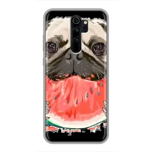 Чохол (ТПУ) Милі песики для Xiaomi Redmi Note 8 Pro (Смішний Мопс)