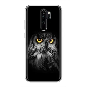Чохли з принтом СОВИ для Xiaomi Redmi Note 8 Pro (Сова на чорному)
