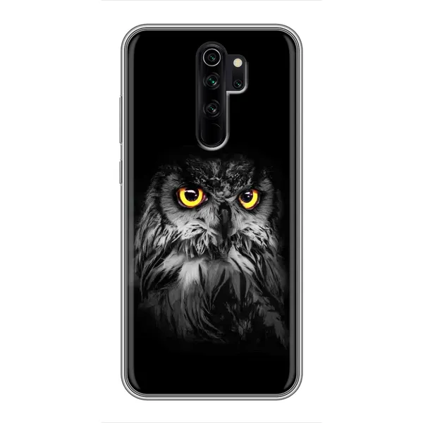 Чехол с рисунком «Сова на чёрном» для Xiaomi Redmi Note 8 Pro Чехол с рисунком «Сова на чёрном» для Xiaomi Redmi Note 8 Pro