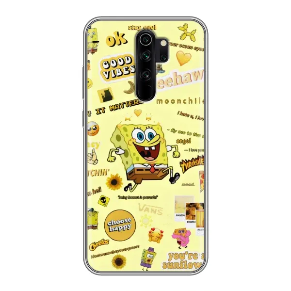 Чехол с рисунком «Спанч Боб бежит» для Xiaomi Redmi Note 8 Pro