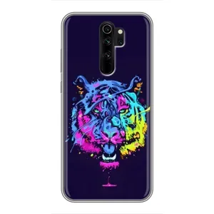 Силіконовий бампер з картинкою звірів для Xiaomi Redmi Note 8 Pro (Тигр-Арт)