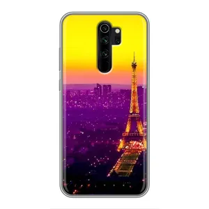 Чехол с Эйфелевой башней на Xiaomi Redmi Note 8 Pro (Яркая башня)