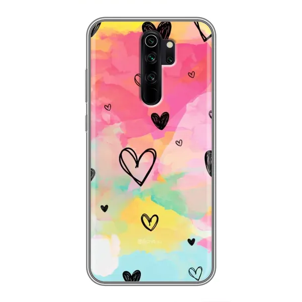 Чехол с рисунком «Яркие сердечки» для Xiaomi Redmi Note 8 Pro Чехол с рисунком «Яркие сердечки» для Xiaomi Redmi Note 8 Pro