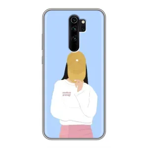 Силиконовый Чехол на Xiaomi Redmi Note 8 Pro с картинкой Стильных Девушек (Желтая кепка)