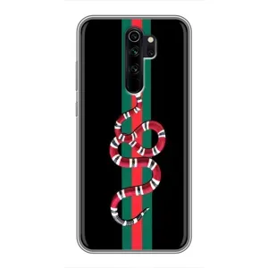 Чехлы Бренд GUCCI для Xiaomi Redmi Note 8 Pro (Змей Гуччи)