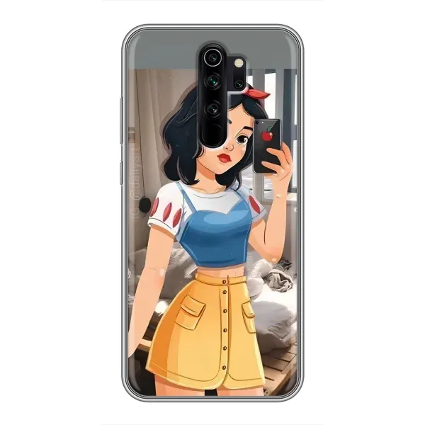 Чехол с рисунком «Белоснежка с телефоном» для Xiaomi Redmi Note 8 Pro
