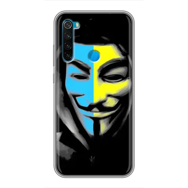 Чехол с рисунком «Анонимус патриот» для Xiaomi Redmi Note 8 Чехол с рисунком «Анонимус патриот» для Xiaomi Redmi Note 8