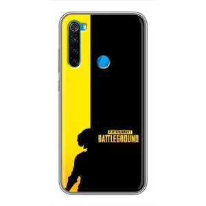 Чехол (TPU) с картинкой "Лого Пабг" на Редми нот 8 (Battlegrounds)