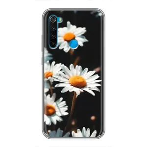 Чехол с ромашками на Xiaomi Redmi Note 8 (Белые ромашки)