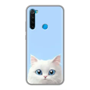 Чехол на тематику: Коты для Xiaomi Redmi Note 8 (Белый кот)