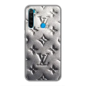 Текстурный Чехол Louis Vuitton для Редми нот 8 (Бежевый ЛВ)