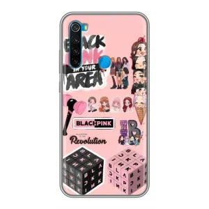 Чехлы с картинкой для Xiaomi Redmi Note 8 (BLACK PINK коллаж)