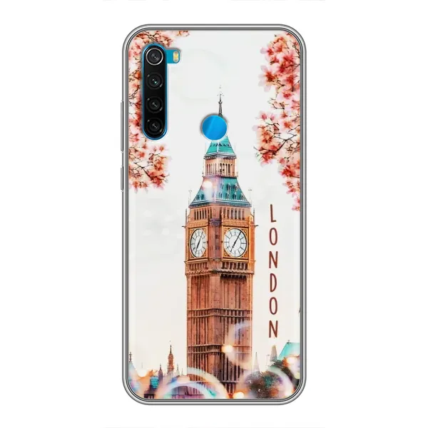 Чехол с рисунком «Часы Лондон» для Xiaomi Redmi Note 8 Чехол с рисунком «Часы Лондон» для Xiaomi Redmi Note 8