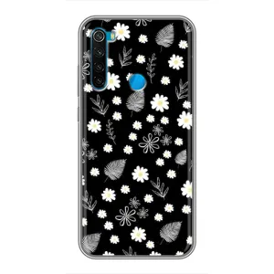 Чохли з тематикою "КВІТИ" на Xiaomi Redmi Note 8 (цвітіння на чорному)