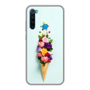 Чохли з тематикою "КВІТИ" на Xiaomi Redmi Note 8 (Квітка-морозиво)
