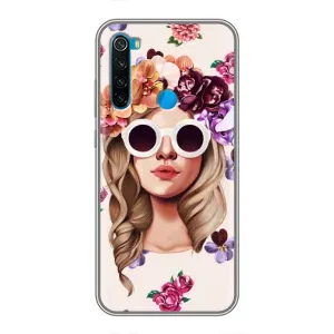 Чехол с картинкой Модные Девчонки Xiaomi Redmi Note 8 (Девушка в очках)