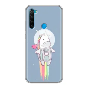 Чохол Unicorn на Xiaomi Redmi Note 8 (Єдинорог космонавт)