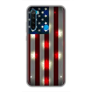 Чехол Флаг USA для Xiaomi Redmi Note 8 (Флаг США 2)