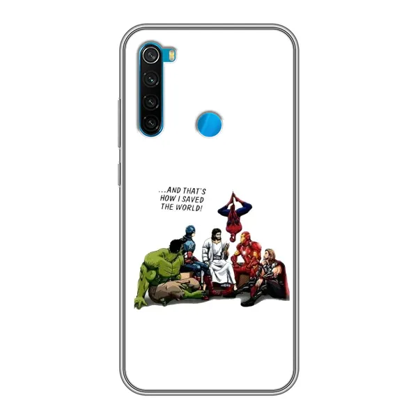 Чехол с рисунком «Иисус супергерой» для Xiaomi Redmi Note 8 Чехол с рисунком «Иисус супергерой» для Xiaomi Redmi Note 8