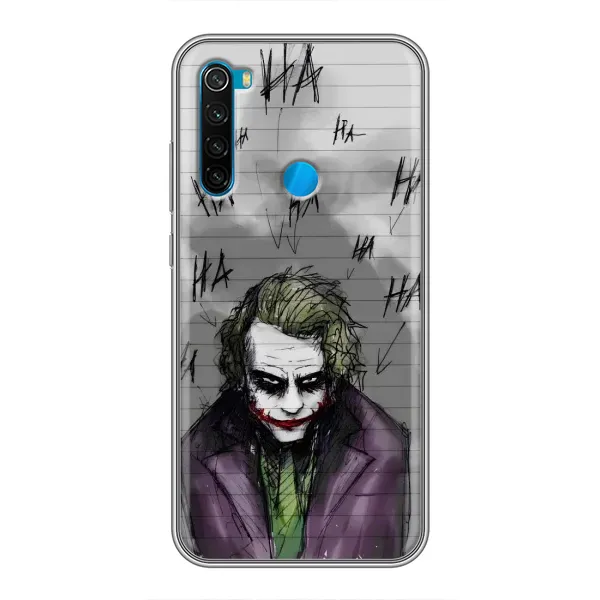 Чехол с рисунком «Joker клоун» для Xiaomi Redmi Note 8 Чехол с рисунком «Joker клоун» для Xiaomi Redmi Note 8