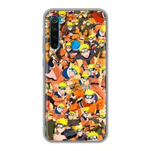 Чехлы с принтом Наруто на Xiaomi Redmi Note 8 (Коллаж Наруто)