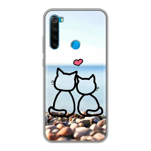Чехол с рисунком «Котейки» для Xiaomi Redmi Note 8 Чехол с рисунком «Котейки» для Xiaomi Redmi Note 8