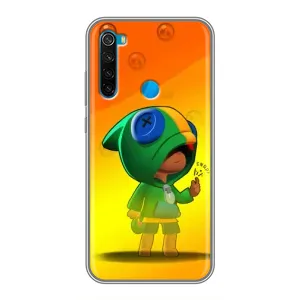 Чохол Бравл Старс для Xiaomi Redmi Note 8 (LEON в кофті)