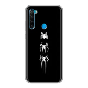 Чехол Супергерой Человека Паука на Xiaomi Redmi Note 8 (Лого паука)
