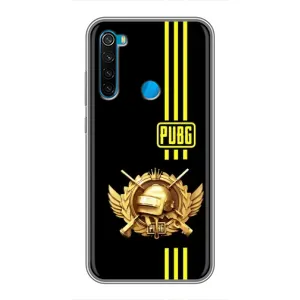 Чехол (TPU) с картинкой "Лого Пабг" на Редми нот 8 (Лого PUPG)