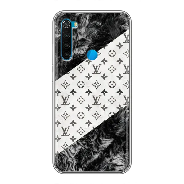 Чехол с рисунком «LV на белом» для Xiaomi Redmi Note 8