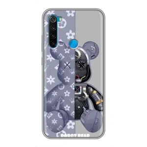 Силиконовый чехол для Xiaomi Redmi Note 8 (Медведь Louis Vuitton)