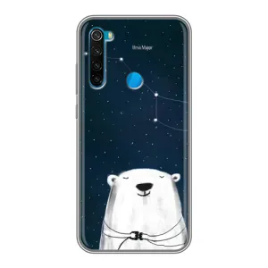 Силіконовий бампер з картинкою звірів для Xiaomi Redmi Note 8 (Ведмедиця)