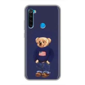 Чехлы Мишка Тедди для Редми нот 8 (Мишка USA)