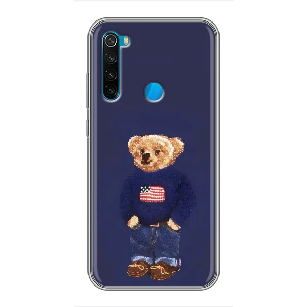 Чехол с рисунком «Мишка USA» для Xiaomi Redmi Note 8 Чехол с рисунком «Мишка USA» для Xiaomi Redmi Note 8