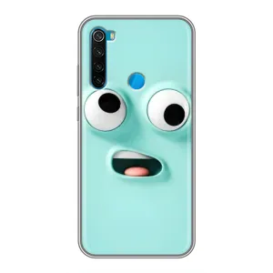 Силиконовые Чехлы (смешные стикеры) для Xiaomi Redmi Note 8 (Забавное мятное лицо)