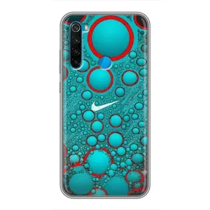 Силиконовый Чехол на Xiaomi Redmi Note 8 с картинкой Nike (Найк зеленый)