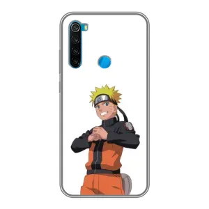 Чехлы с принтом Наруто на Xiaomi Redmi Note 8 (Радосный Наруто)