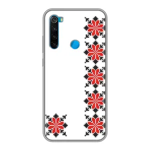 Силіконовый Чохол на Xiaomi Redmi Note 8 з картинкой Вишиванки (Силует вишиванки)